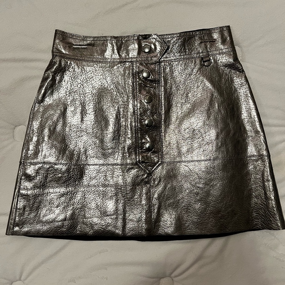 Zara Metallic Skirt NWT